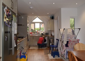Interior view of kitchen & dining space for the family in Bowdon