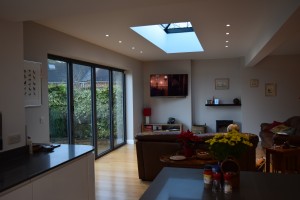Architects design Adlington near Macclesfield. After showing bifolding doors in contemporary interior.