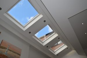 Image of ceiling in Altrincham house. Photo by Altrincham architect Mark Burgess.