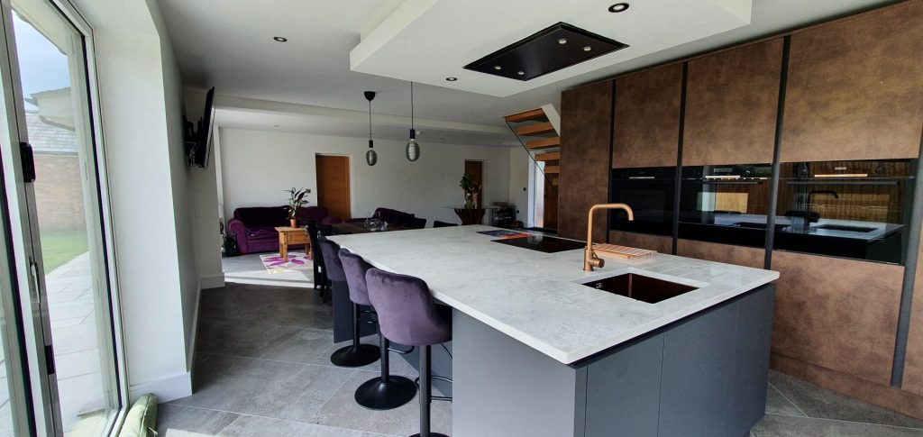 View of kitchen in Little Budworth new house