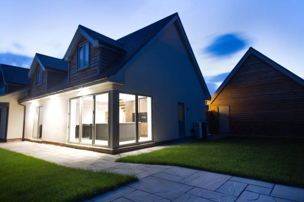 Rear of Little Budworth new house